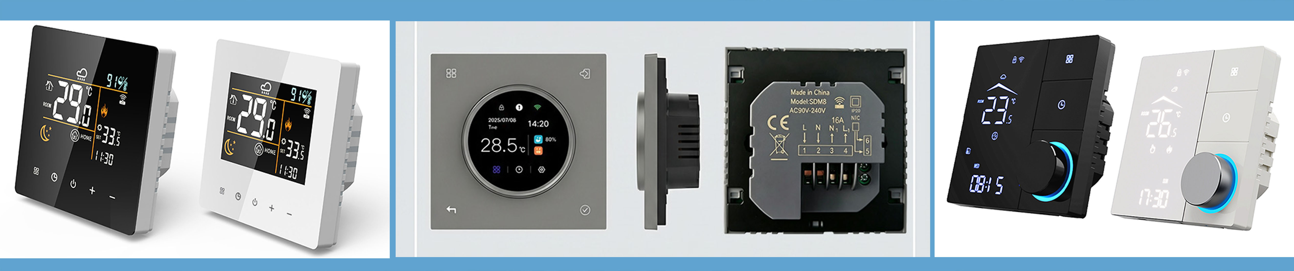 Solution complète d'appariement des accessoires HVAC: Thermostat d'aération pour différents scénarios