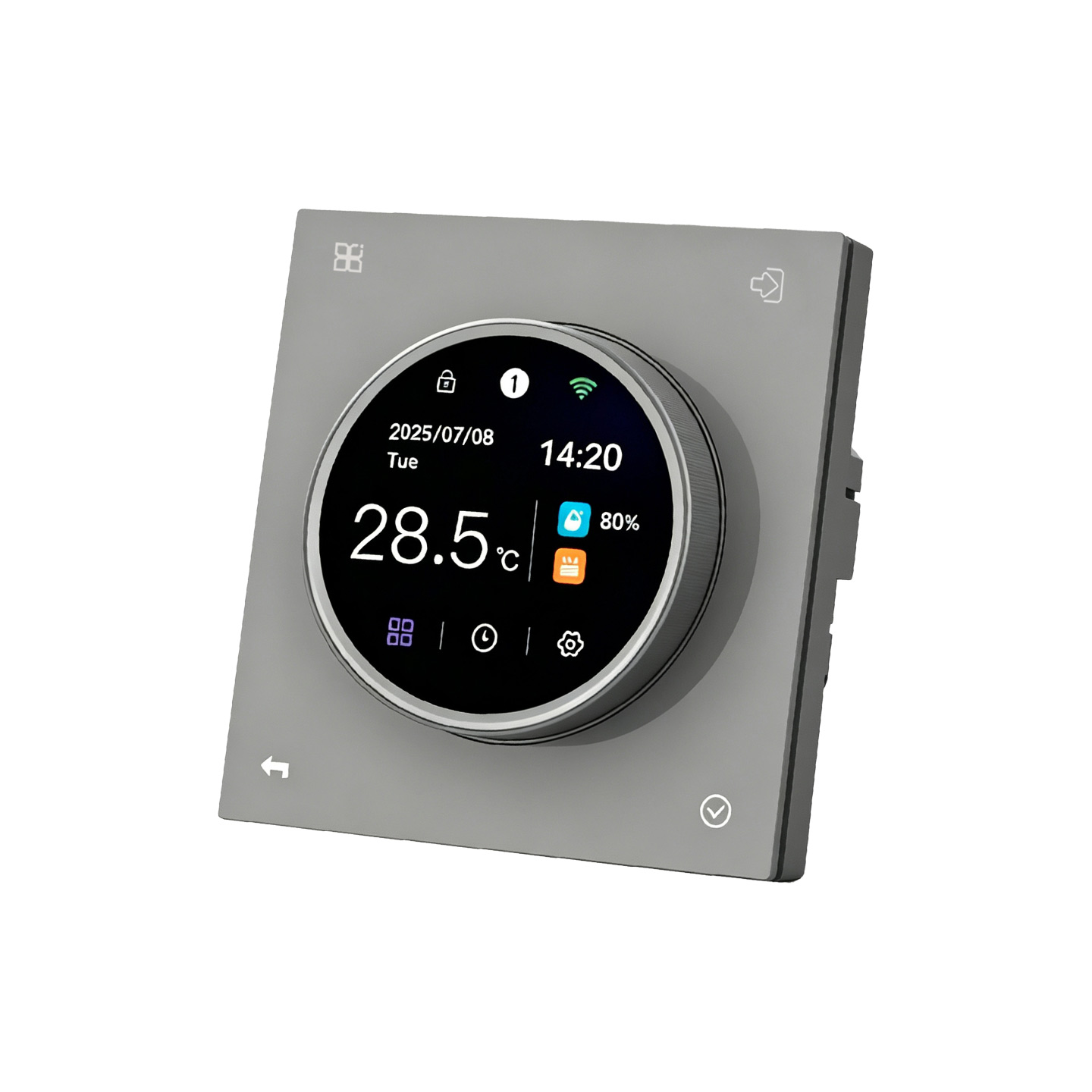 Thermostat de bouton d'écran de la couleur SDM8
