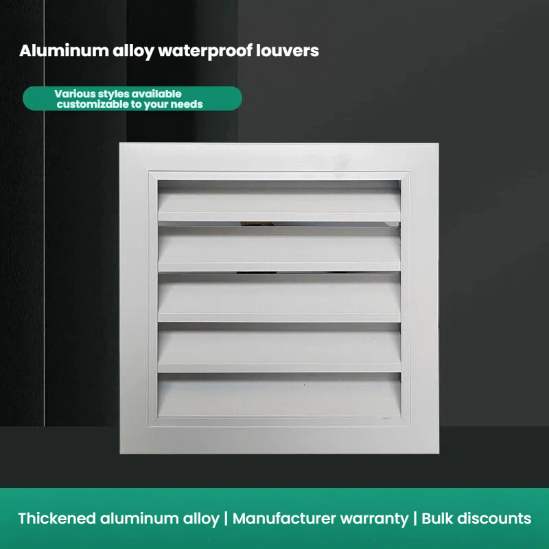 Grille d'évent à persiennes en aluminium résistant aux intempéries