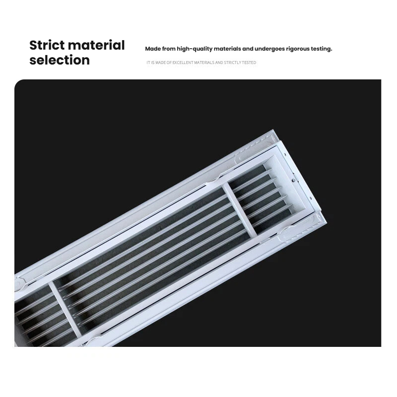 Grille d'air linéaire détachable