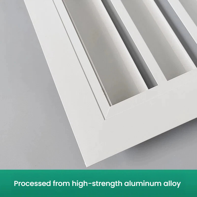 Grille d'évent à persiennes en aluminium résistant aux intempéries