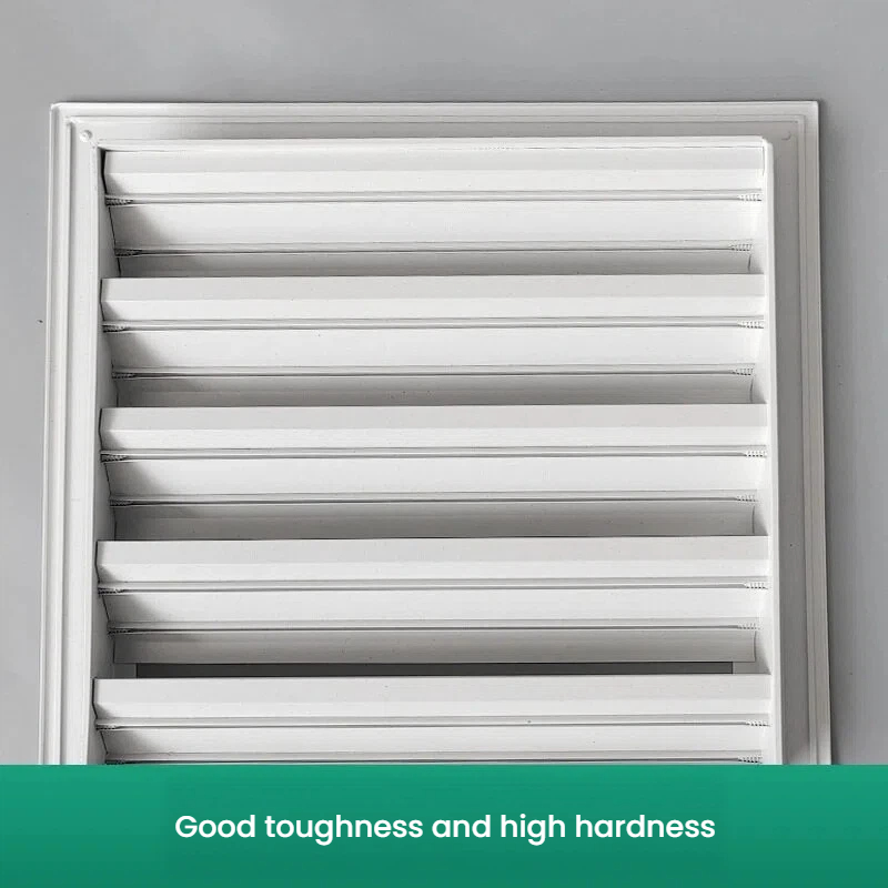 Grille d'évent à persiennes en aluminium résistant aux intempéries