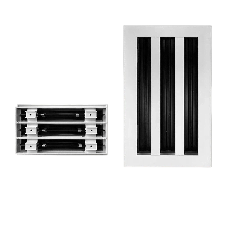 Grille linéaire réglable à 3 barres