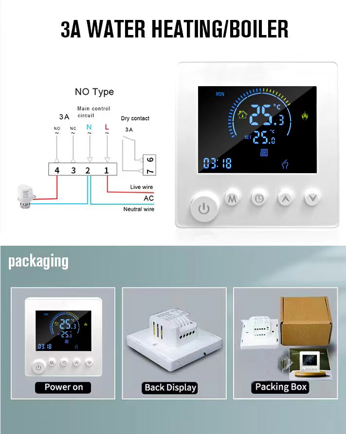 Modèle K1M Bouton WiFi Thermostat