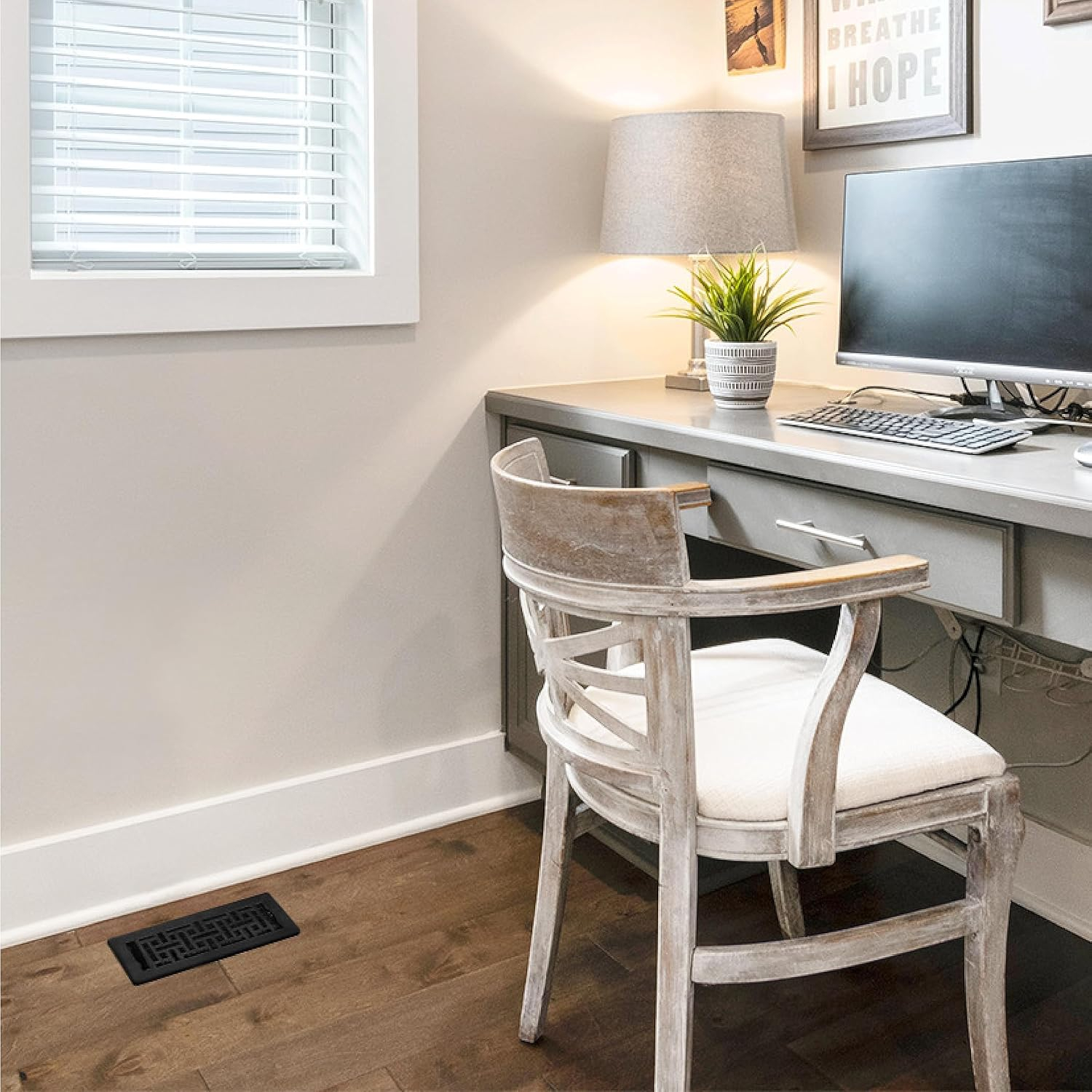 Registre de plancher décoratif