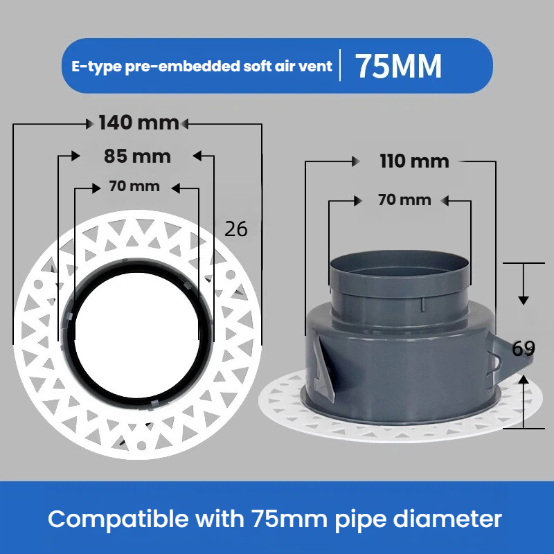 Diffuseur d'air rond réglable